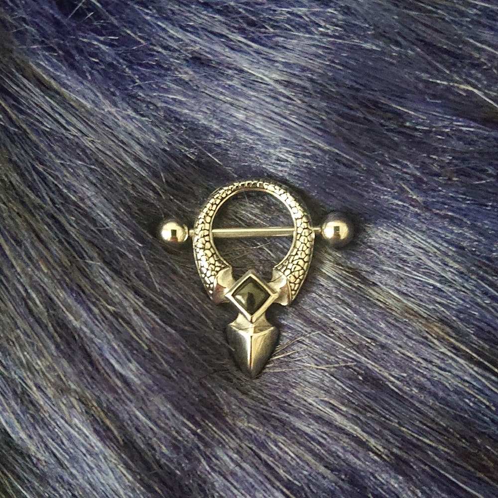 Silver Nipple Piercing by Kool Katana - Fantasy Vibes